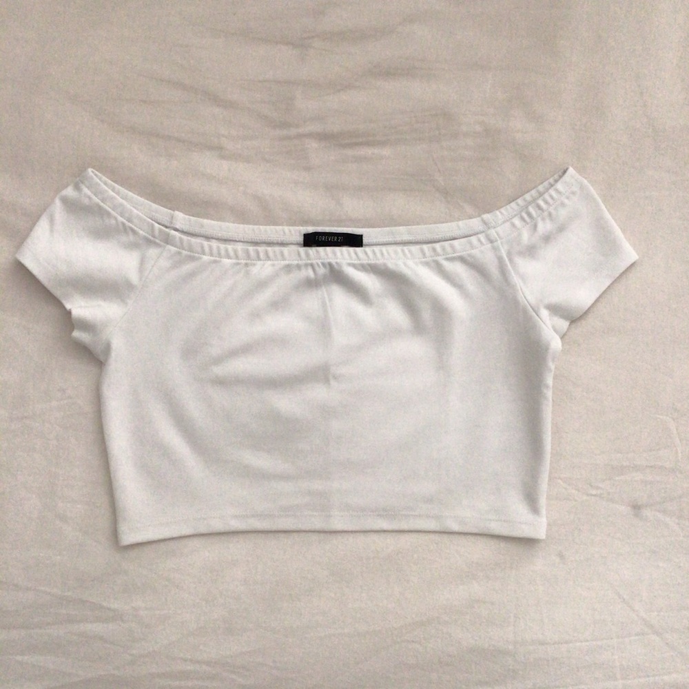 Forever 21 White Off the Shoulder Top